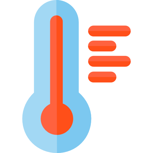 温度計 Basic Rounded Flat icon