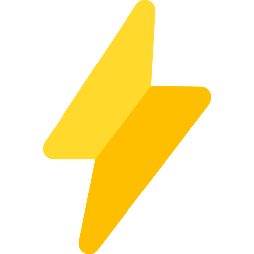 elektriciteit Basic Rounded Flat icoon