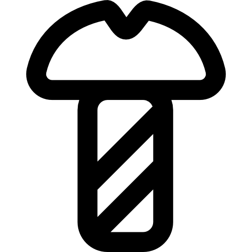 Śruba Basic Rounded Lineal ikona