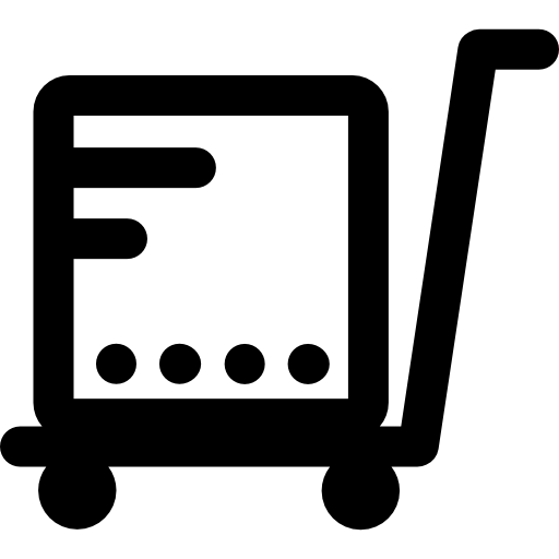 carretilla Basic Rounded Lineal icono