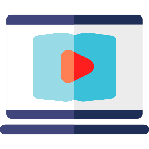 lettore video Basic Rounded Flat icona