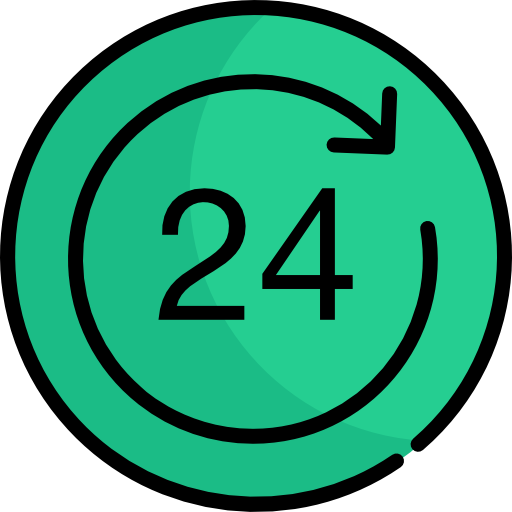 24 hours Special Lineal color icon