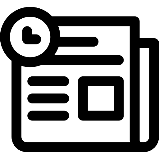 新聞 Basic Rounded Lineal icon
