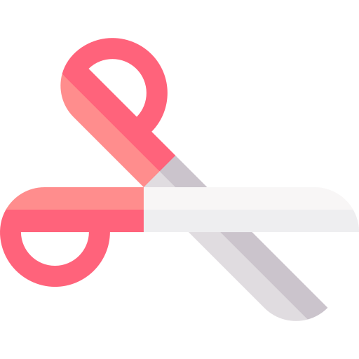 Scissors Basic Straight Flat icon