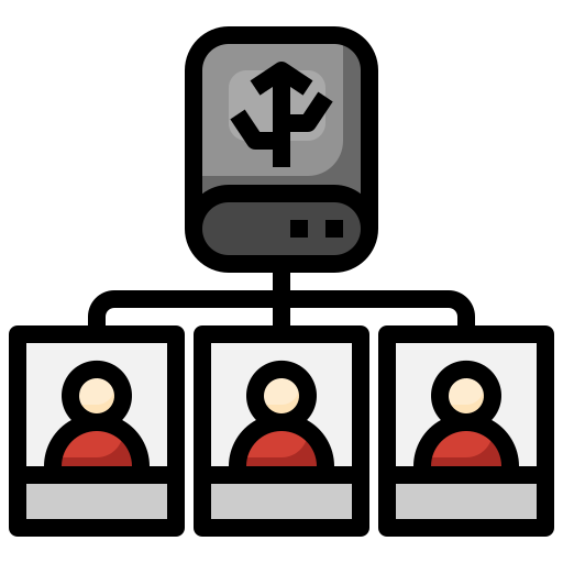 servidor Surang Lineal Color icono