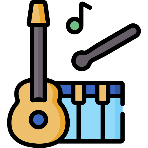 음악 수업 Special Lineal color icon