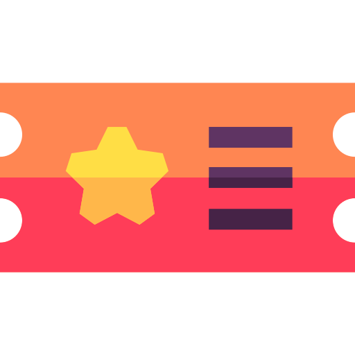 bilet Basic Straight Flat ikona