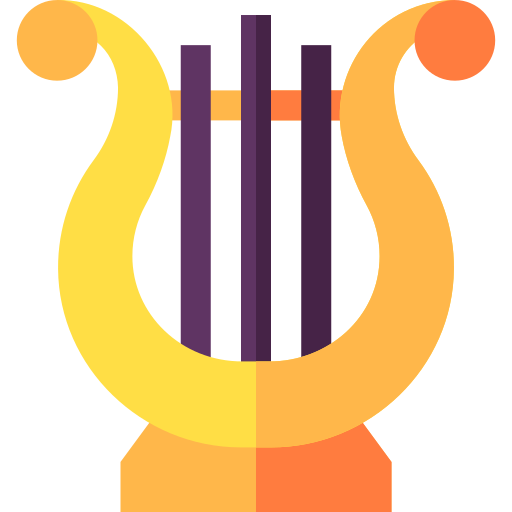 Lyre Basic Straight Flat icon