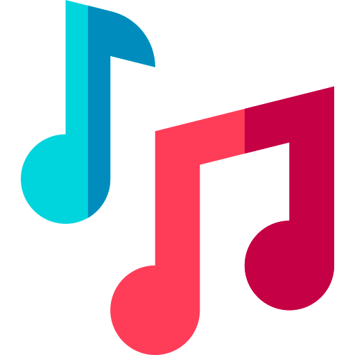 Music note Basic Straight Flat icon