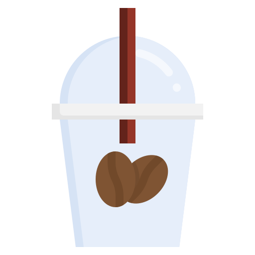 ijs koffie Surang Flat icoon