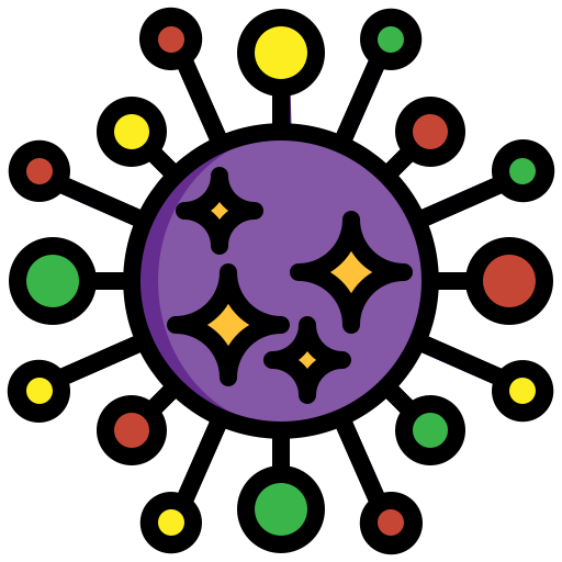 virus Surang Lineal Color icona