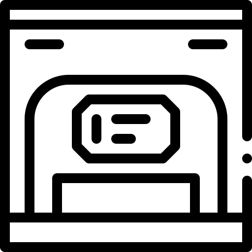 cassa Detailed Rounded Lineal icona