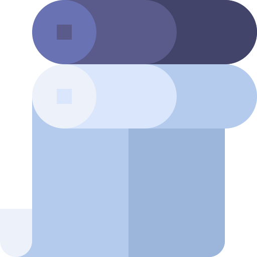 Paper roll Basic Straight Flat icon