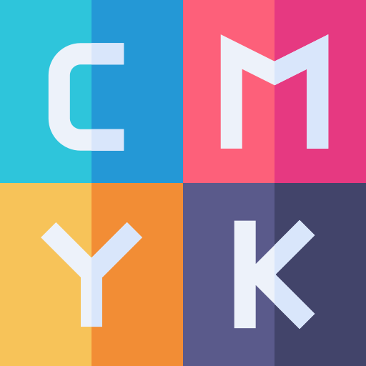 cmyk Basic Straight Flat иконка