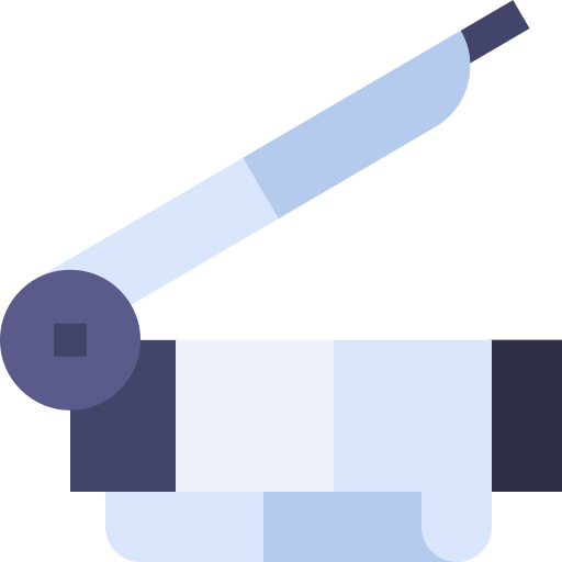 papierschneider Basic Straight Flat icon