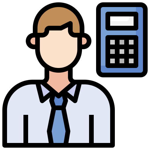 Accountant Surang Lineal Color icon