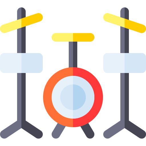 ドラムセット Basic Rounded Flat icon