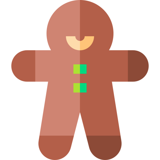 Gingerbread Basic Straight Flat icon