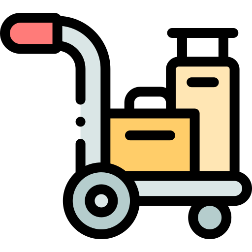 Trolley Detailed Rounded Lineal color icon