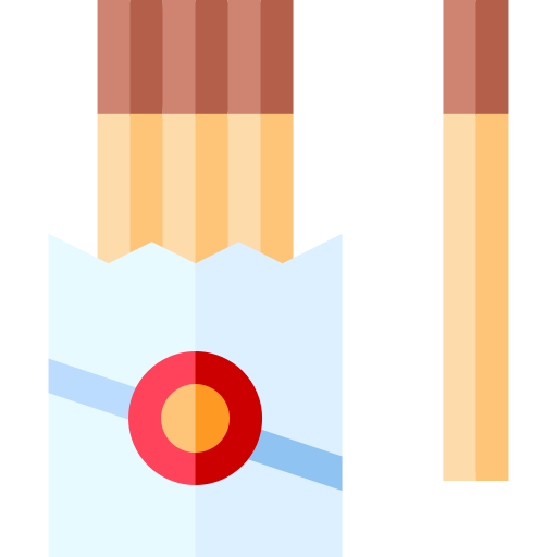 Chocolate sticks Basic Straight Flat icon