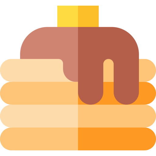 Pancakes Basic Straight Flat icon