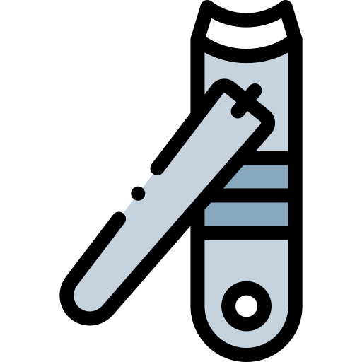 Маникюрные ножницы Detailed Rounded Lineal color иконка