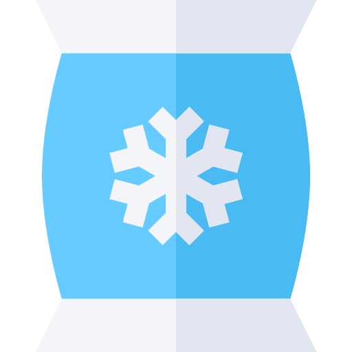 productos congelados Basic Straight Flat icono