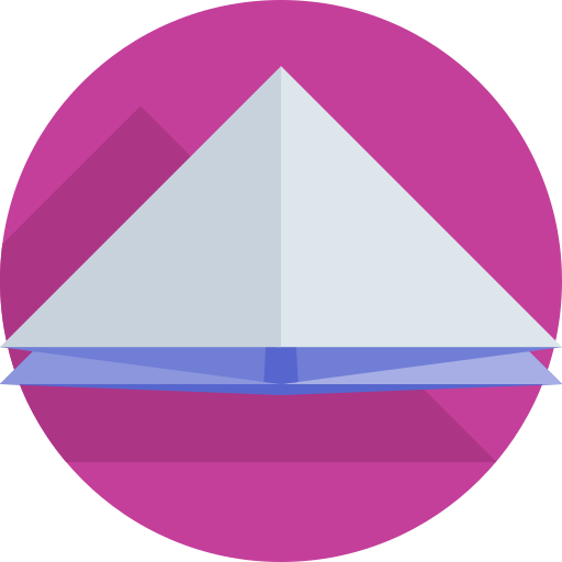 origami Detailed Flat Circular Flat ikona