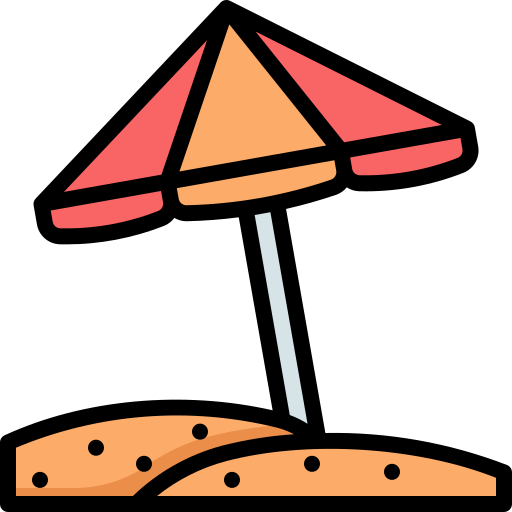 зонт от солнца Generic Outline Color иконка