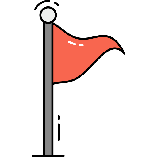 bandeira Generic Outline Color Ícone