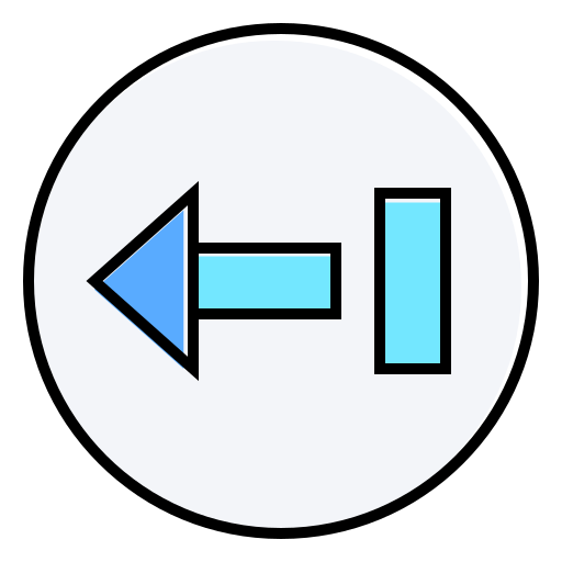 flecha izquierda Generic Color Omission icono