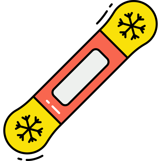 tabla de snowboard Generic Outline Color icono