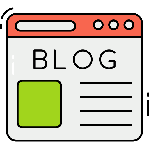 Blog Generic Outline Color icon