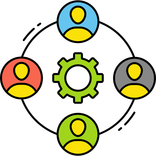 Team work Generic Outline Color icon
