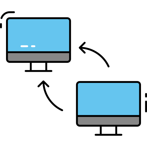 transferencia de datos Generic Outline Color icono