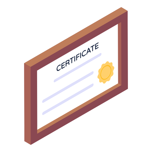 zertifikat Generic Isometric icon