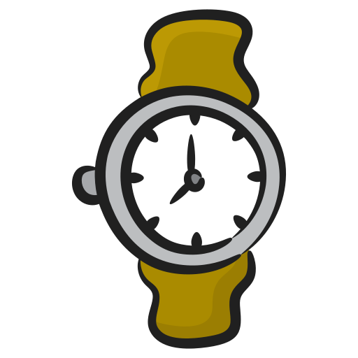 Wristwatch Generic Hand Drawn Color icon