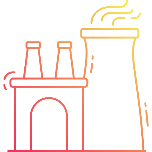 elektrownia jądrowa Generic Gradient ikona