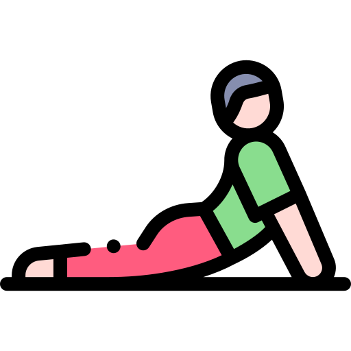 yoga Detailed Rounded Lineal color icon