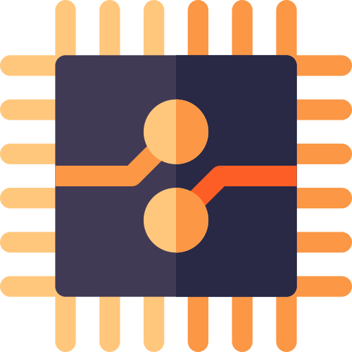 chip Basic Rounded Flat icono