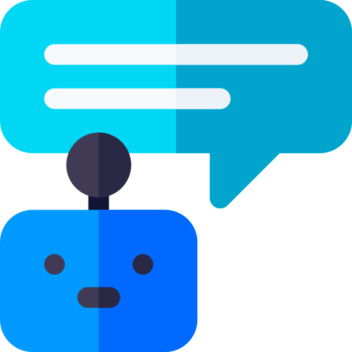chatbot Basic Rounded Flat icono