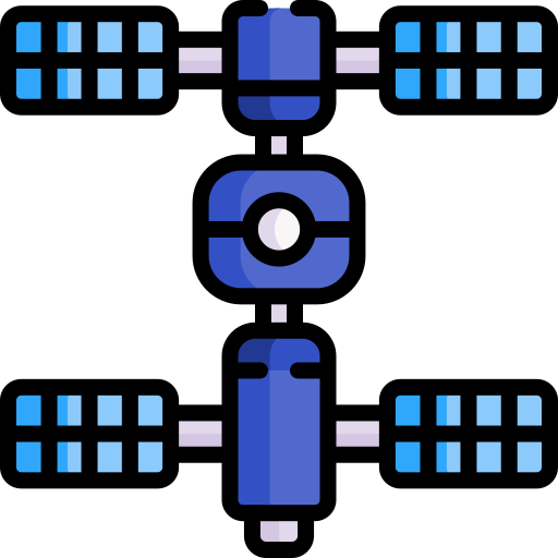 stacja kosmiczna Special Lineal color ikona