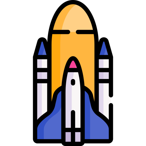 Space shuttle Special Lineal color icon