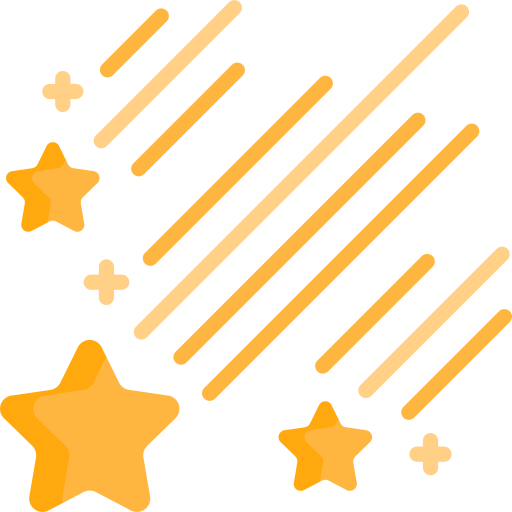 Falling star Special Flat icon