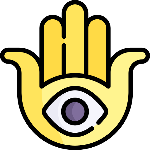 Hamsa Kawaii Lineal color icon