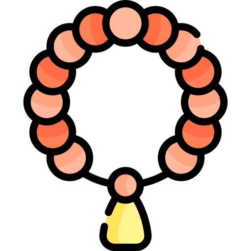 perline Kawaii Lineal color icona