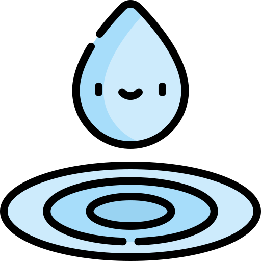 Воды Kawaii Lineal color иконка