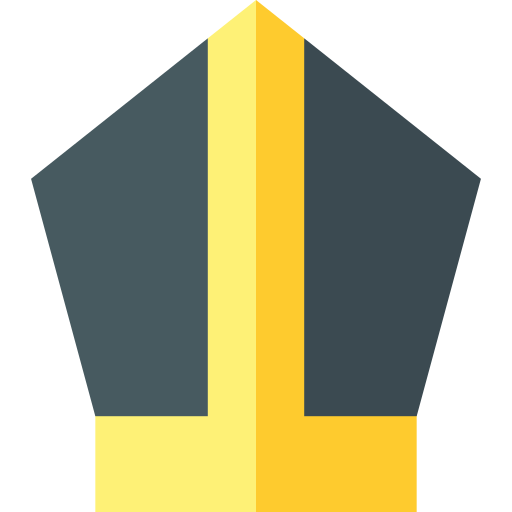 corona del papa Basic Straight Flat icono