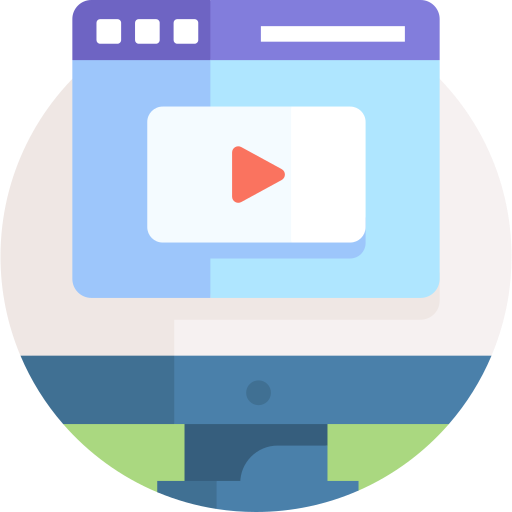 videomarketing Detailed Flat Circular Flat icoon