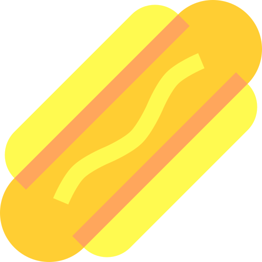 hot dog Basic Sheer Flat ikona